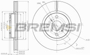 CD7780V Brzdový kotouč BREMSI