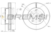 CD7782V Brzdový kotouč BREMSI