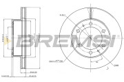 CD7783V Brzdový kotouč BREMSI