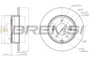 CD7787S Brzdový kotouč BREMSI