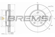 CD7789V Brzdový kotouč BREMSI