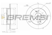 CD7793S Brzdový kotouč BREMSI