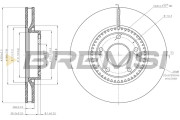 CD7795V Brzdový kotouč BREMSI