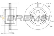CD7798V Brzdový kotouč BREMSI