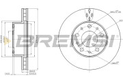 CD7800V Brzdový kotouč BREMSI