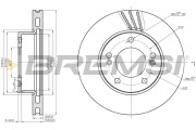 CD7810V Brzdový kotouč BREMSI