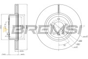 CD7811V Brzdový kotouč BREMSI