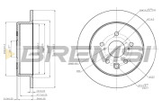 CD7815S Brzdový kotouč BREMSI