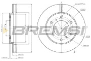 CD7818V Brzdový kotouč BREMSI