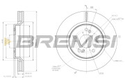 CD7820V Brzdový kotouč BREMSI