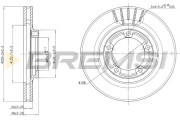 CD7822V Brzdový kotouč BREMSI