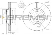 CD7839V Brzdový kotouč BREMSI
