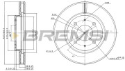 CD7845V Brzdový kotouč BREMSI