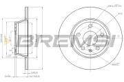 CD7848S Brzdový kotouč BREMSI