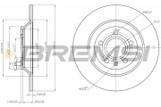 CD7850S Brzdový kotouč BREMSI