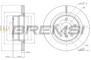 CD7851V Brzdový kotouč BREMSI