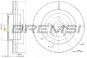 CD7857V Brzdový kotouč BREMSI