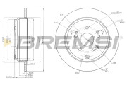CD7860S Brzdový kotouč BREMSI