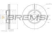 CD7865V Brzdový kotouč BREMSI