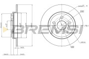 CD7866S Brzdový kotouč BREMSI