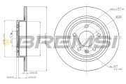 CD7871S Brzdový kotouč BREMSI