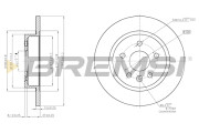 CD7872S Brzdový kotouč BREMSI
