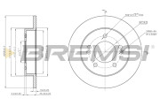 CD7874S Brzdový kotouč BREMSI