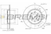 CD7876S Brzdový kotouč BREMSI