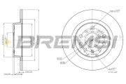 CD7877S Brzdový kotouč BREMSI
