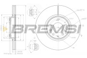 CD7880V Brzdový kotouč BREMSI