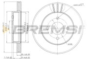 CD7885V Brzdový kotouč BREMSI