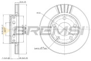 CD7887V Brzdový kotouč BREMSI