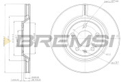 CD7889V Brzdový kotouč BREMSI