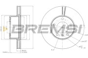 CD7891V Brzdový kotouč BREMSI