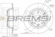 CD7894S Brzdový kotouč BREMSI