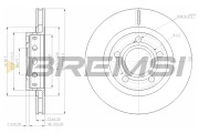 CD7896V Brzdový kotouč BREMSI