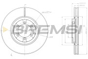 CD7902V Brzdový kotouč BREMSI