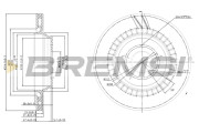 CD7906V Brzdový kotouč BREMSI
