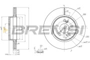 CD7907V Brzdový kotouč BREMSI
