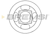CD7915S Brzdový kotouč BREMSI