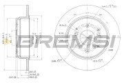 CD7933S Brzdový kotouč BREMSI