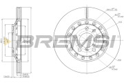 CD7934V Brzdový kotouč BREMSI
