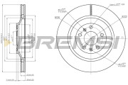 CD7935V Brzdový kotouč BREMSI