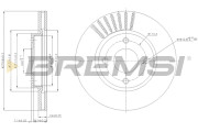 CD7940V Brzdový kotouč BREMSI