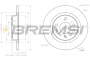 CD7943S Brzdový kotouč BREMSI