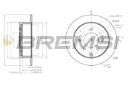 CD7945S Brzdový kotouč BREMSI