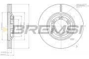 CD7947V Brzdový kotouč BREMSI