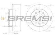 CD7955S Brzdový kotouč BREMSI