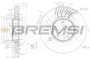 CD7957VLS Brzdový kotouč BREMSI