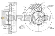 CD7957VRD Brzdový kotouč BREMSI